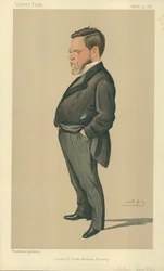 Mr Charles Scotter, London and Southern Western Railway, 4 aprile 1891, caricatura di Vanity Fair