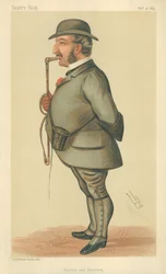 Mr Leopold de Rothschild, corse e sport, 13 dicembre 1884, caricatura di Vanity Fair