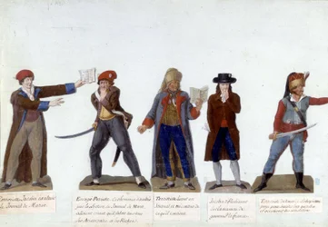 Personaggi di cartone della Rivoluzione Francese