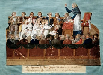Rivoluzione francese: «Cittadini di Parigi offrono i loro gioielli alla Convenzione nazionale». Illustrazione dei fratelli Lesueur (XVIII secolo). 1792-1795. Parigi, Musée Carnavalet