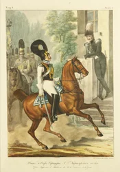 Staff e ufficiali superiori del reggimento dei corazzieri delle guardie della vita, c. 1830