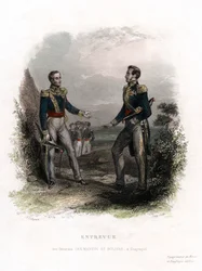 Incontro tra i generali San Martin e Bolivar, Guayaquil, Ecuador