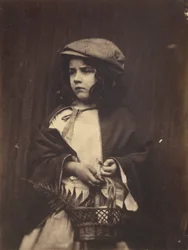 Giovane Ragazza con un Cestino