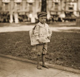 Ritratto di un venditore di giornali, ca. 1910