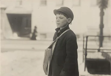 Tony Casale, «Bologna», 11 anni, vende giornali da 4 anni, Hartford, Connecticut, marzo 1909