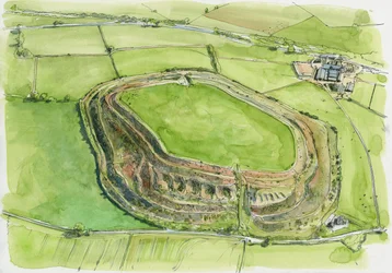 Old Oswestry (acquerello su carta)
