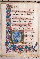 Biblioteca Piccolomini: libro del coro, cod. 20.5, ff. 36v con "Eolo"