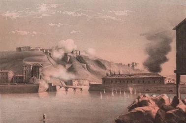 Battaglia della fortezza e dei forti di Porta Pia contro il Lazzaretto, assedio di Ancona