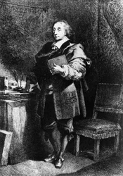 Blaise Pascal, matematico, fisico e filosofo francese, c 1650