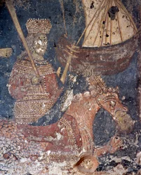 Affresco nella chiesa di Deliana, Creta, Grecia (foto)