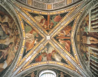 Italia, Lombardia, Milano, Volta della Cappella di Santa Corona nella chiesa di Santa Maria delle Grazie