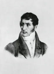 Ritratto di Alessandro Manzoni (1785-1873), scrittore, poeta e drammaturgo italiano, incisione