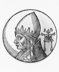 Ritratto di Gregorio IX (Ugolino dei Conti di Segni, circa 1170-1241)
