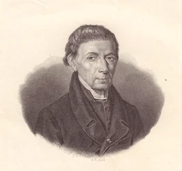 Ritratto del matematico e astronomo italiano Barnaba Oriani (1752-1832), incisione su rame da un disegno di Demarchi