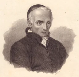 Ritratto del religioso e teologo italiano Ottavio Giovanni Battista Assarotti (1753-1829), incisione su rame di Bonaldi