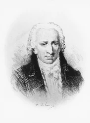 Ritratto di Stanislas Jean, Marchese de Boufflers (1738-1815), scrittore, soldato e accademico francese, incisione da disegno di Adolphe Lalauze (1838-1905)