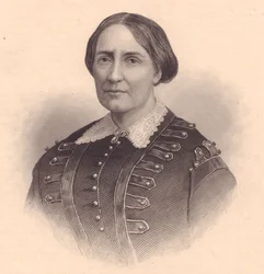 Ritratto di Teresa Cristina di Borbone-Due Sicilie, Imperatrice del Brasile (1822-1889), incisione di William Wellstood (1819-1900), circa 1870