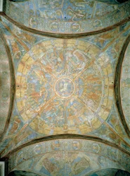 Scene della vita di Gesù, affresco della volta a crociera, Cattedrale di Braunschweig, Germania