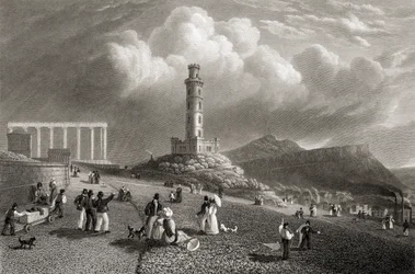 Monumento a Nelson, Calton Hill, Edimburgo, da 