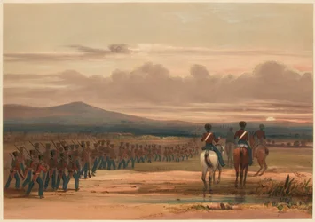 La marcia attraverso il deserto paludoso