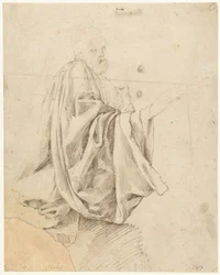 Studio per una figura inginocchiata