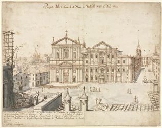 Diciotto vedute di Roma - La chiesa di Santa Maria in Vallicella