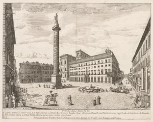Piazza Colonna da Prospectus Locurum Urbis Romae Insignium