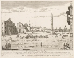 Piazza del Popolo da Prospectus Locurum Urbis Romae Insignium