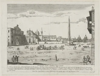 Prospetto dei Luoghi della Città di Roma Insign[ium], 1666