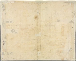 Schizzi di finestre e pilastri del piano attico del Collegio di Propaganda Fide verso, XVI secolo