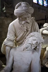 La sepoltura e lo svenimento della Vergine (dettaglio)