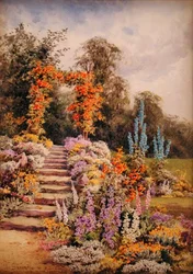 Giardino con scale