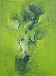 Astratto verde etereo
