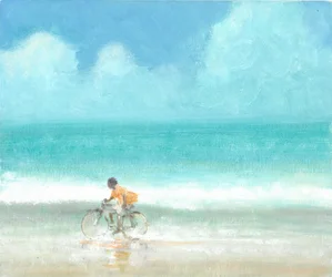 Ragazzo su una bicicletta
