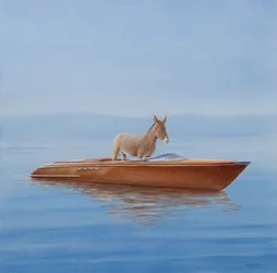 Asino in una Riva