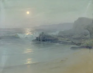 Chiaro di luna sul mare