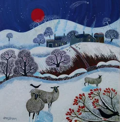 Snowy Times, 2025 (acrilici su lino)