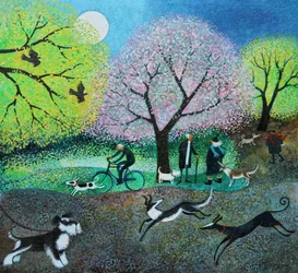 Passeggiatori di cani su Wellie Road