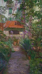 Il trittico o giardino in fiore (pannello laterale)