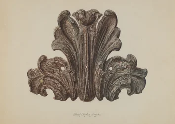 Foglia di ferro ornamentale, 1938