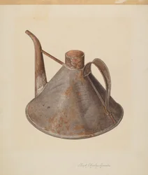 Lattina di olio con beccuccio, c. 1938