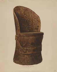 Sedia di Tronco di Legno, 1938