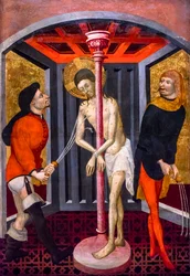 La flagellazione di Cristo (tempera su tavola)