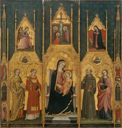 Pala della Vergine con i santi Agata, Stefano, Francesco e un santo martire