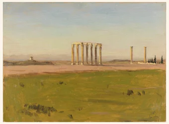 Disegno, Studio di rovine in un paesaggio, 24 gennaio 1878