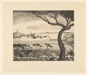 Paesaggio costiero con strada di campagna