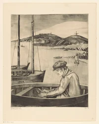 Pescatore in una nave ormeggiata - Il pescatore (titolo originale)