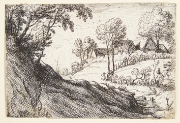Villaggio sulla cima di una collina