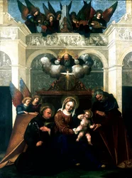 Sacra Famiglia con San Nicola da Tolentino, 1515-1530