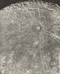 Fotografia lunare, radiazione di Tycho - fase crescente
